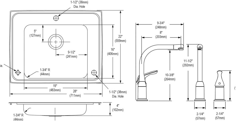 Lustertone Classic  Stainless Steel Kitchen Sink 3