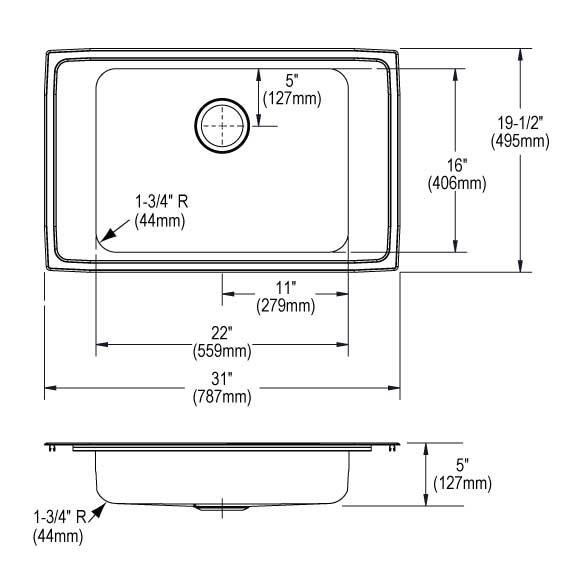 Lustertone Classic  Stainless Steel Kitchen Sink 7