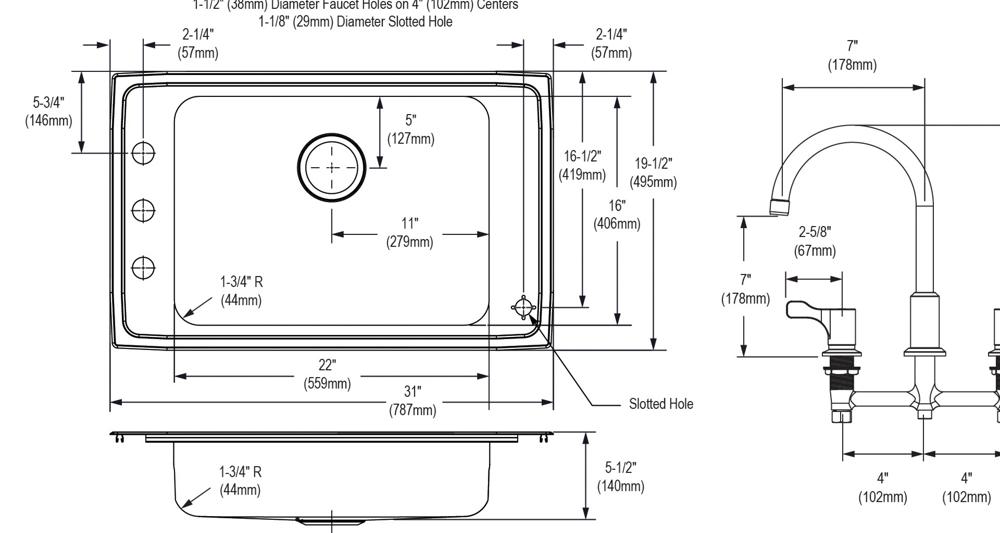 Lustertone Classic  Stainless Steel Kitchen Sink 3