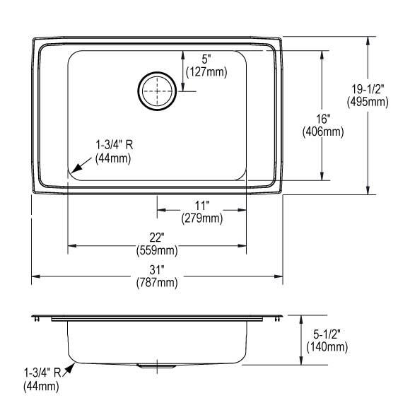 Lustertone Classic  Stainless Steel Kitchen Sink 5