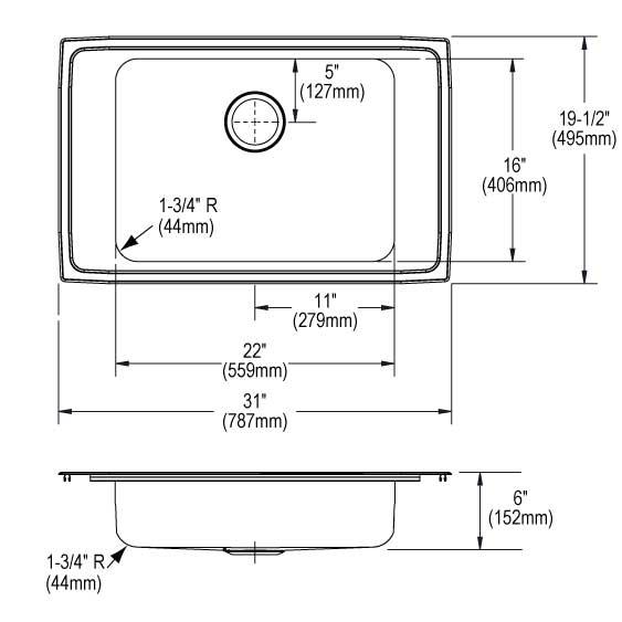 Lustertone Classic  Stainless Steel Kitchen Sink 5