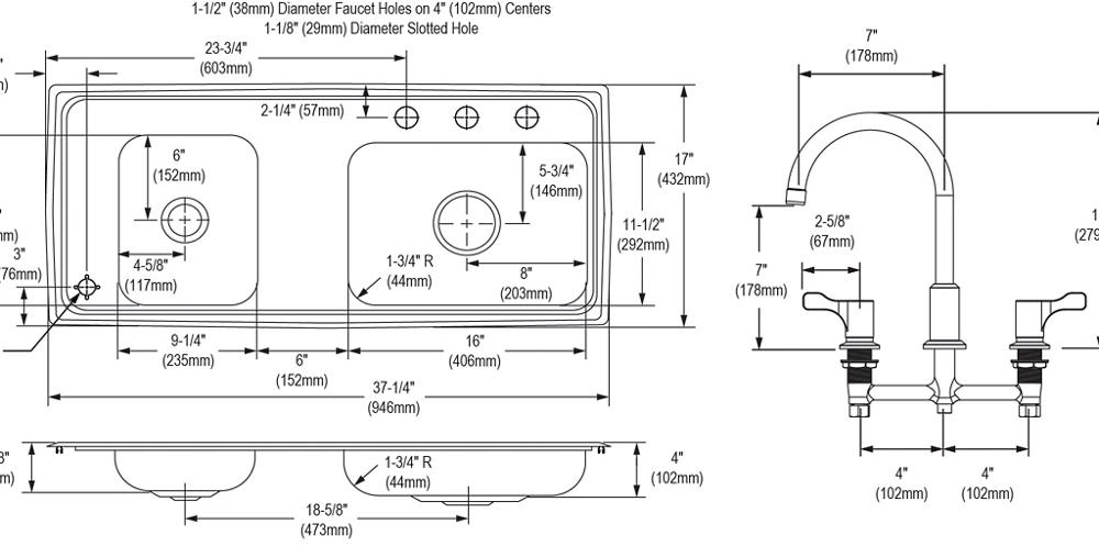Lustertone Classic  Stainless Steel Kitchen Sink 3