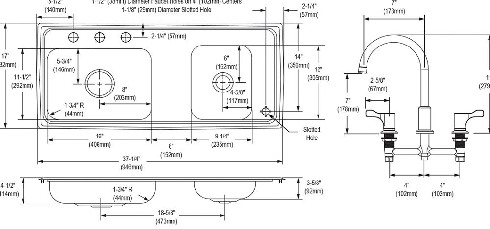 Lustertone Classic  Stainless Steel Kitchen Sink 3