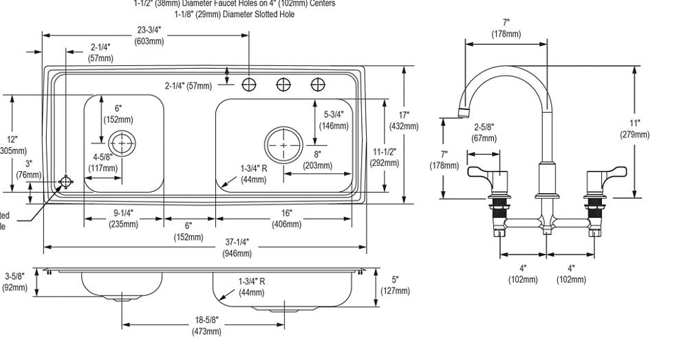 Lustertone Classic  Stainless Steel Kitchen Sink 4