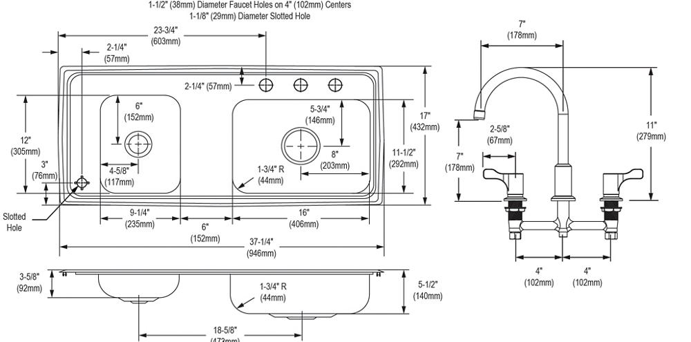 Lustertone Classic  Stainless Steel Kitchen Sink 7