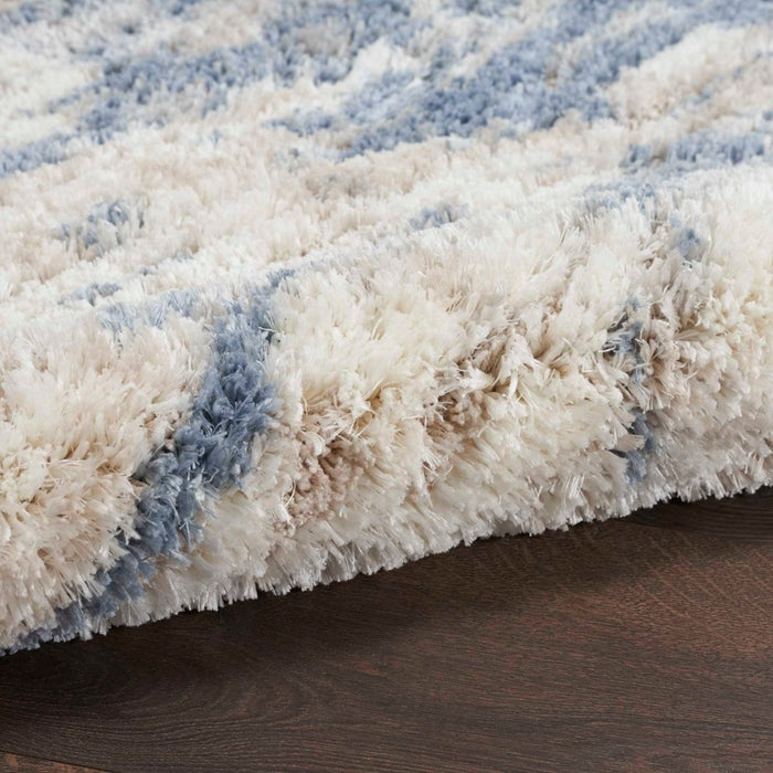 Dreamy Shag Light Blue Grey Polyester 