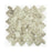 Full Sheet Sample - Artesano Reciclado Dusty Camel Pebble Marble Mosaic - 10.6" x 10.6" x 3/8" Glossy