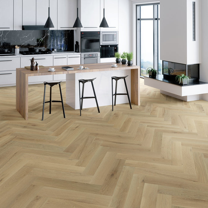 French White Oak Hardwood Rhone Herringbone Engineered Hardwood Brushed Matte 2