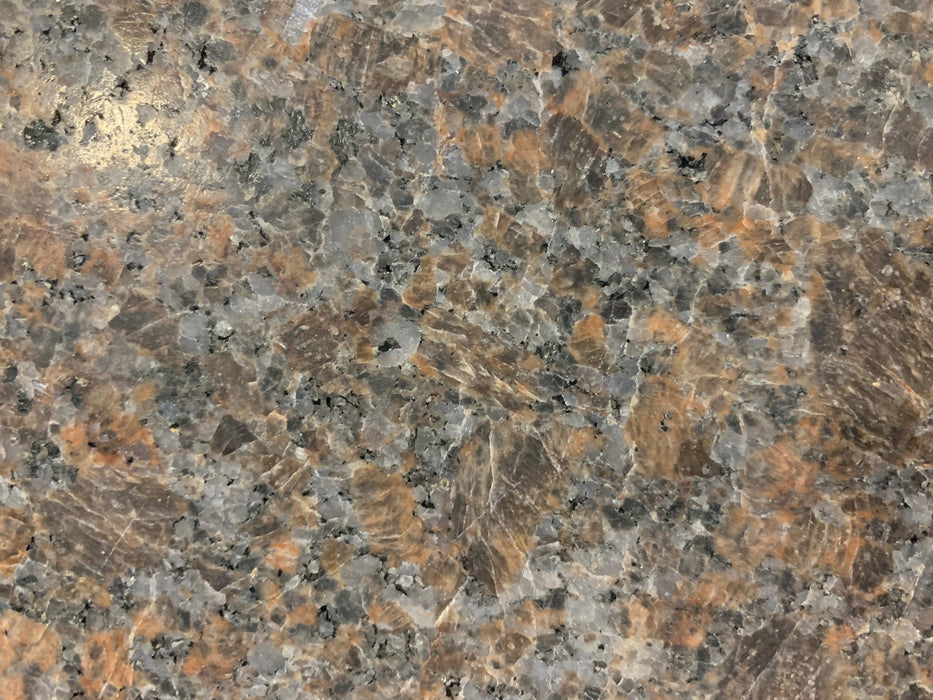 Full Tile Sample - Dakota Mahogany Granite Tile - 12" x 12" x 3/8" Satin
