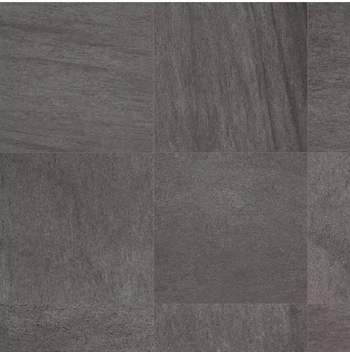 Full Tile Sample - Basalt Dark Grey Porcelain Tile - 12" x 12" x 8 MM Matte