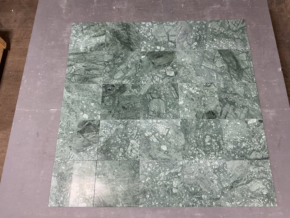 Dark Green Marble Tile Honed 3