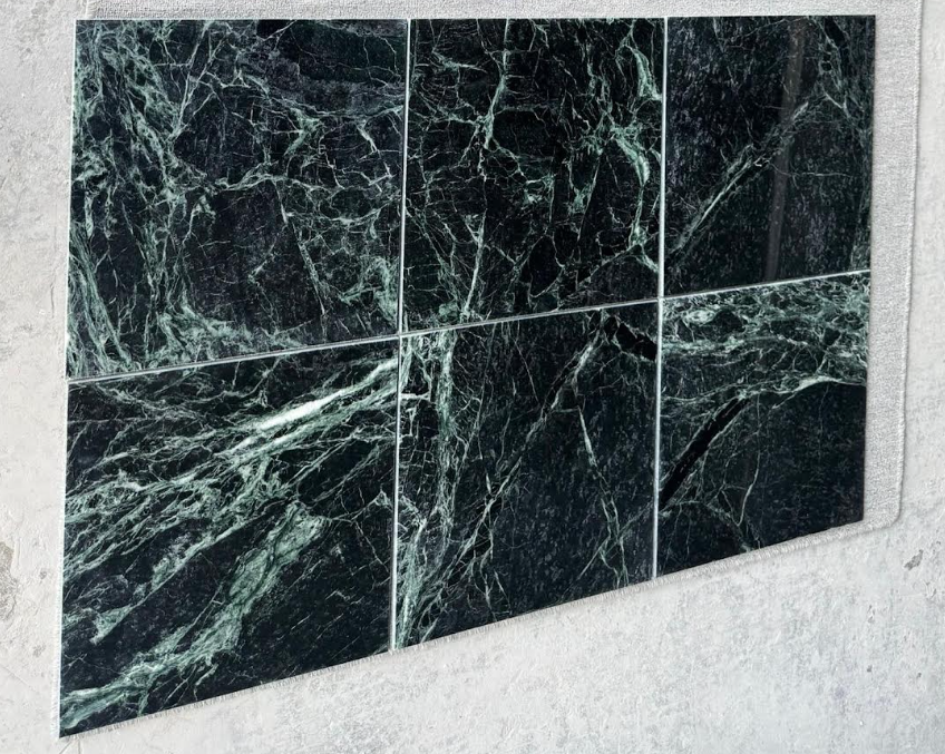Dark Green (Premium) Marble Tile - 18" x 18" Polished