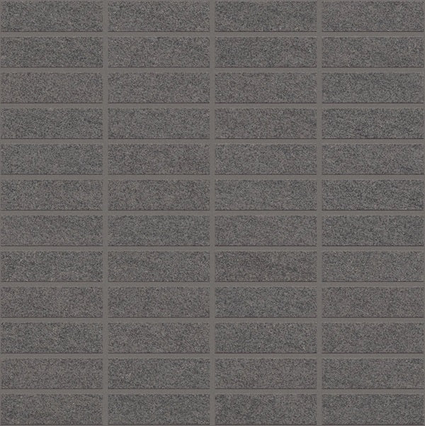 Basalt Dark Grey Porcelain Mosaic - 1" x 3"