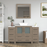CVC Solid Wood Driftwood Gray Bathroom Cabinet Driftwood Gray