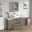 CVC Solid Wood Driftwood Gray Bathroom Cabinet Driftwood Gray