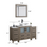 CVC Solid Wood Driftwood Gray Bathroom Cabinet Driftwood Gray