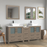 CVC Solid Wood Driftwood Gray Bathroom Cabinet Driftwood Gray