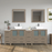CVC Solid Wood Driftwood Gray Bathroom Cabinet Driftwood Gray