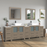 CVC Solid Wood Driftwood Gray Bathroom Cabinet Driftwood Gray