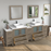 CVC Solid Wood Driftwood Gray Bathroom Cabinet Driftwood Gray