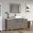 CVC Solid Wood Driftwood Gray Bathroom Cabinet Driftwood Gray