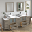 CVC Solid Wood Driftwood Gray Bathroom Cabinet Driftwood Gray 3
