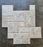 Durango Filled & Honed Travertine Pillow French Pattern - 24" x 24"