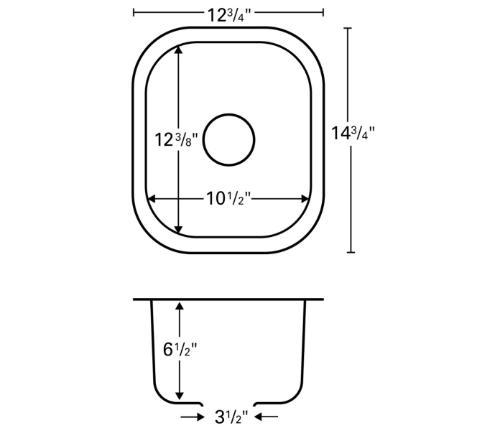 Stainless Steel Stainless Steel Bar Sink 2