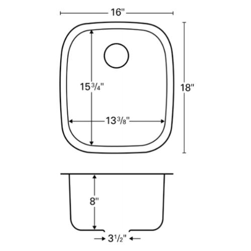 Stainless Steel Stainless Steel Bar Sink 2