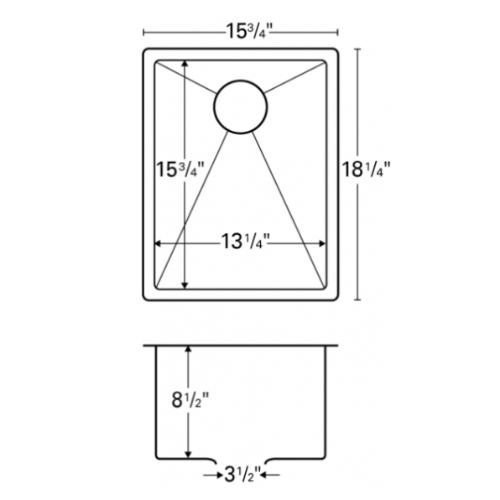 Stainless Steel Stainless Steel Bar Sink 2