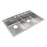 Crosstown Stainless Steel Kitchen Sink 1