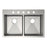 Crosstown Stainless Steel Kitchen Sink 2