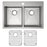 Crosstown Stainless Steel Kitchen Sink 2