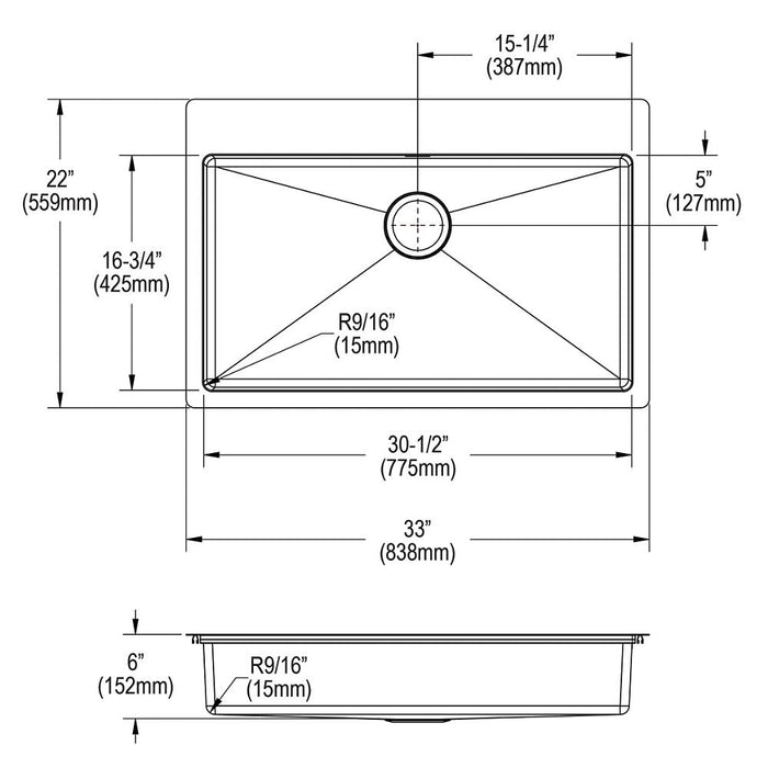 Crosstown Stainless Steel Kitchen Sink 9