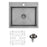 Stainless Steel Stainless Steel Kitchen Sink Satin Brushed 1