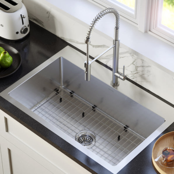 Stainless Steel Stainless Steel Kitchen Sink Satin Brushed 5