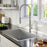 Stainless Steel Stainless Steel Kitchen Sink Satin Brushed 6