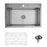 Stainless Steel Stainless Steel Kitchen Sink Satin Brushed 1