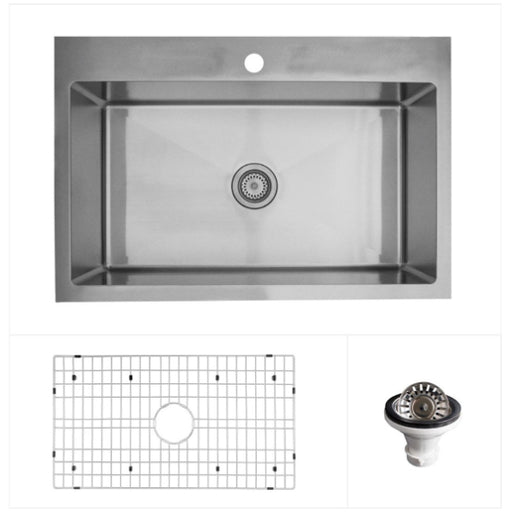 Stainless Steel Stainless Steel Kitchen Sink Satin Brushed 1