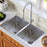 Stainless Steel Stainless Steel Kitchen Sink Satin Brushed 4