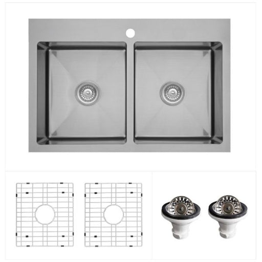 Stainless Steel Stainless Steel Kitchen Sink Satin Brushed 1