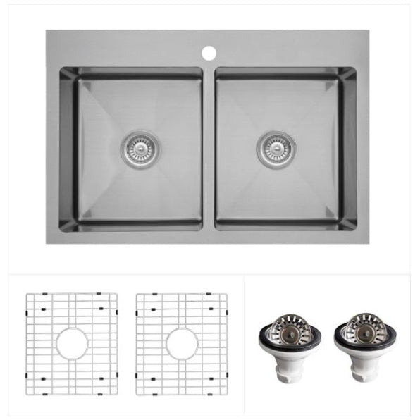 Stainless Steel Stainless Steel Kitchen Sink Satin Brushed 1