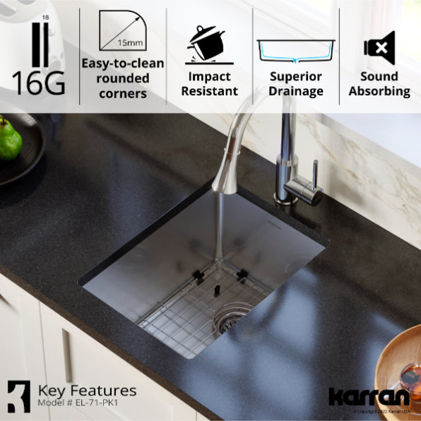 Stainless Steel Stainless Steel Kitchen Sink Satin Brushed 7