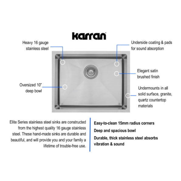 Stainless Steel Stainless Steel Kitchen Sink Satin Brushed 4