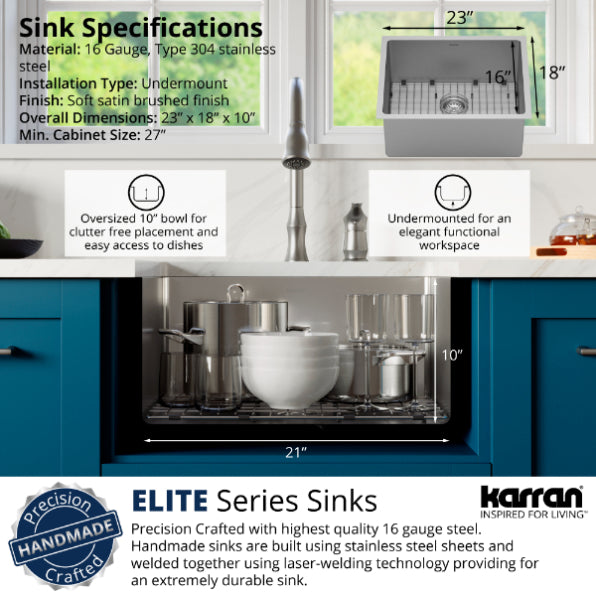 Stainless Steel Stainless Steel Kitchen Sink Satin Brushed 8