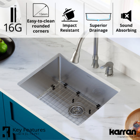Stainless Steel Stainless Steel Kitchen Sink Satin Brushed 9