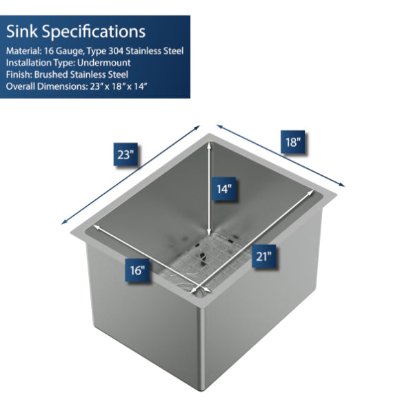 Stainless Steel Stainless Steel Kitchen Sink Satin Brushed 2