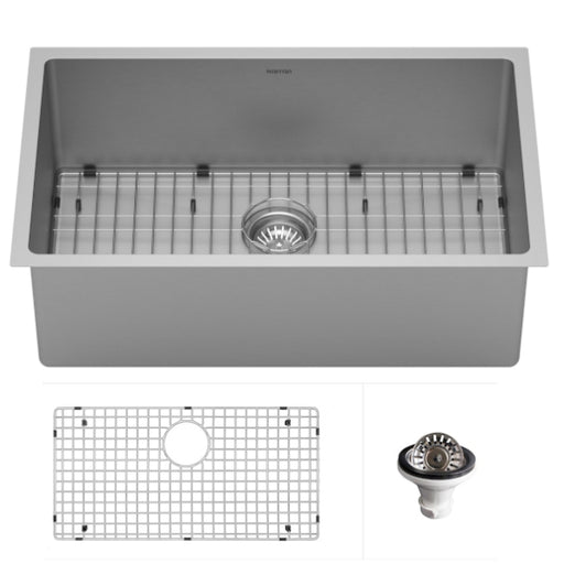 Stainless Steel Stainless Steel Kitchen Sink Satin Brushed 1