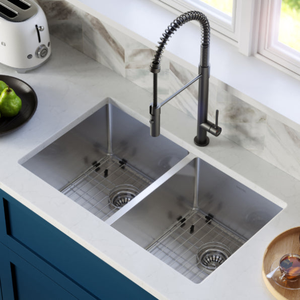 Stainless Steel Stainless Steel Kitchen Sink Satin Brushed 5