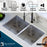 Stainless Steel Stainless Steel Kitchen Sink Satin Brushed 9